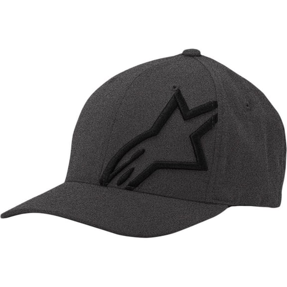 Alpinestars Men's Corp Shift 2 Curved Bill FlexFit Hat DK Heather Black S/M
