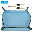 thumbnail image 3 of Uxcell Repotting Mat, 39.4" x 39.4" Waterproof Gardening Plant Mat, Sky Blue, 3 of 6