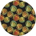 thumbnail image 2 of Addison Rugs Dream Shag Premium Machine Washable Transitional Apples Midnight Round Rug, 8' x 8', 2 of 8