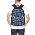 thumbnail image 6 of Balery Tropical Leaves Backpack for Men and Women - Durable 600D Oxford Cloth -Large Capacity, Water-Resistant School, Travel, and Hiking Bag, 6 of 9