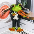 thumbnail image 4 of SLYNSHome Frog Figurines Decorations for Pots,Funny Cute Craft Resin Frog Sculpture Statue for Home Office Desk Tabletop Bathroom Birthday Gifts for Women, 4 of 7