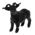 thumbnail image 2 of Accessories Plush Sculptures Model Plush Sheep Lamb Miniatures Kids Toys Black, 7.48x6.70x2.17inch, 17cm Height, 2 of 8