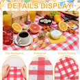 thumbnail image 3 of Uxcell 3Packs Blue and White Gingham Table Cloths 54 x 108 Inches Rectangle Plastic Tablecloth Waterproof Table Cover for Dining Birthday Party Kitchens Picnic, 3 of 6