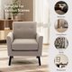 thumbnail image 4 of Sillón Acentuador Mid-Century – Patas de Madera – Cojín Grueso – Tapizado – Lectura – Sala, Dormitorio, Oficina o Sala de Espera, 4 of 7