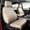 Leather (Beige), variant on coverdream F150 Front Seat Covers for 2015-2020 Ford F150 SuperCrew XL,XLT & 2017-2022 F250/F350 CrewCab XL,XLT Pickup,w/No Rear Armrest - Waterproof Leather Seat Protector(2-Pack,Black&Carbon Fiber)