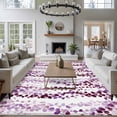 thumbnail image 3 of 8'x10' Area Rugs, Purple Weeping Eucalyptus Indoor Outdoor Area Rug for Living Room Bedroom, Spring Summer Farmhouse Leaves Washable Bathroom Rugs Kitchen Floor Carpet Mats Home Decor Aesthetic, 3 of 8