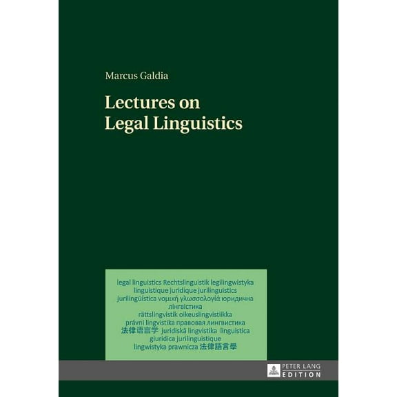 Lectures on Legal Linguistics (Hardcover)