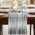 thumbnail image 3 of Table Runners 108 Inches Long Dress Scarves, Grey Farmhouse Coffee/Dining/Kitchen Table Runner for Living Room, Modern Abstract Art Ombre Striped 13x108 Inch, 3 of 9