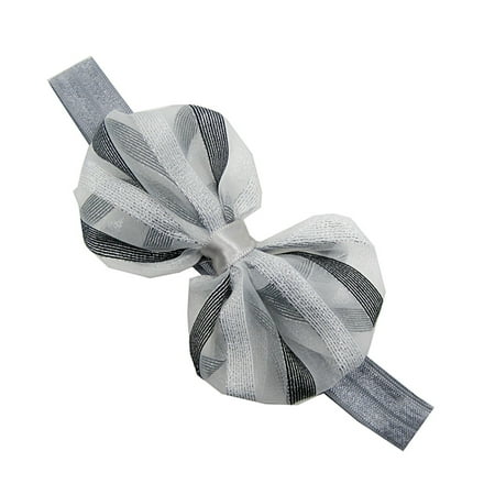 

Infant Haeadbands Girls Flower Striped Bowknot Elastic Cute Spring Summer Vacation Outwear Cute Trendy Newborn Hair Accesories