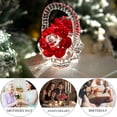 thumbnail image 3 of Mother's Day Gifts for Mum Crystal Red Rose Flower Basket Crystal Collectible Figurines Ornaments, 3 of 5