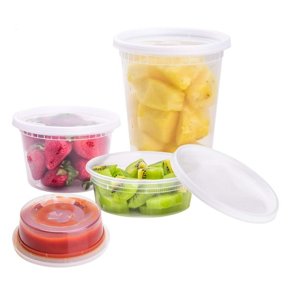 Recipientes de plástico para almacenamiento de alimentos TashiBox 240 ml, 480 ml, 960 ml