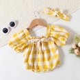 thumbnail image 2 of Sngxgn Baby Girl Bodysuits Sets Cotton Casual New born Clothes Comfort Outfit Baby(Yellow,80), 2 of 6