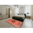 thumbnail image 4 of Ahgly Company Indoor Square Traditional Mango Orange Persian Area Rugs, 4' Square, 4 of 6