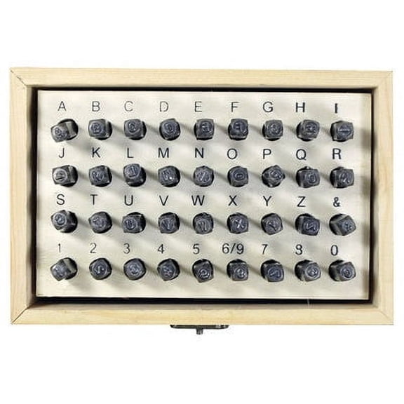 Hardened Steel Metal Number & Letter Punch Set