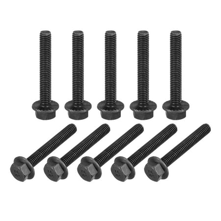

M6x40mm Hex Serrated Flange Bolts 10.9 Grade Carbon Steel Screws 15 Pack