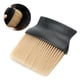 thumbnail image 3 of Peluquería, cepillo para quitar el pelo de la cara del cuello, cepillo para barrer y limpiar el polvo del pelo (mango negro, cepillo de pelo amarillo), 3 of 5