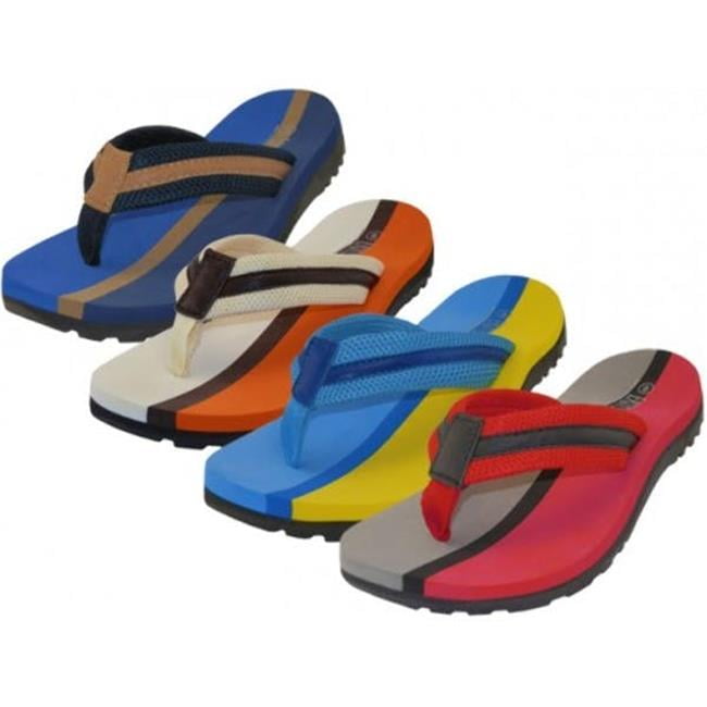 DDI 2327168 Men Sport 2 Tone Colors Thong Flip Flop - Size: 7-13 Case of 36  - Walmart.com
