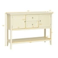 thumbnail image 3 of Costway Sideboard Buffet Table Wooden Console Table w/ Drawers & Cabinets Beige, 3 of 11