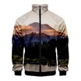 thumbnail image 3 of Chaqueta con estampado de paisaje de montaña nevada en 3D, chaquetas con gráficos de paisajes divertidos para hombres y niños, ropa de calle de moda, ropa, tops, 3 of 5