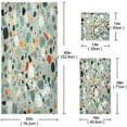 thumbnail image 3 of Coolnut Colorful Tile Print Towels 3 Pack Bath Towels for Bathroom Set Soft Cotton Highly Absorbent Lightweight & Quickdry Towel Set 1 Bath Towel,1 Hand Towel,1 Washclothe Wash cloth, 3 of 6