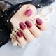 thumbnail image 4 of Qarigey 24 piezas de prensa mate de cabeza redonda pequeña en las uñas DIY uñas acrílicas artificiales Juegos de manicura 2vino tinto, 4 of 4