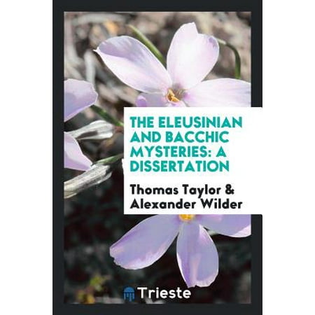 dissertation eleusinian bacchic mysteries dissertation eleusinian bacchic mysteries