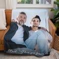 thumbnail image 3 of Couples Gifts Custom Blankets with Photos and Text Multiple Colors Sizes Soft Flannel Blankets Valentines Day Gifts, 3 of 6
