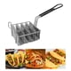 thumbnail image 4 of Cesta para freidora de acero inoxidable para tartas con asa de agarre, cesta para freír de cocina, 4 conchas Medio, 4 of 9