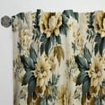 thumbnail image 5 of Designart "Peony Farmhouse Vintage" Floral Room Darkening Curtain Single Panel, 5 of 6