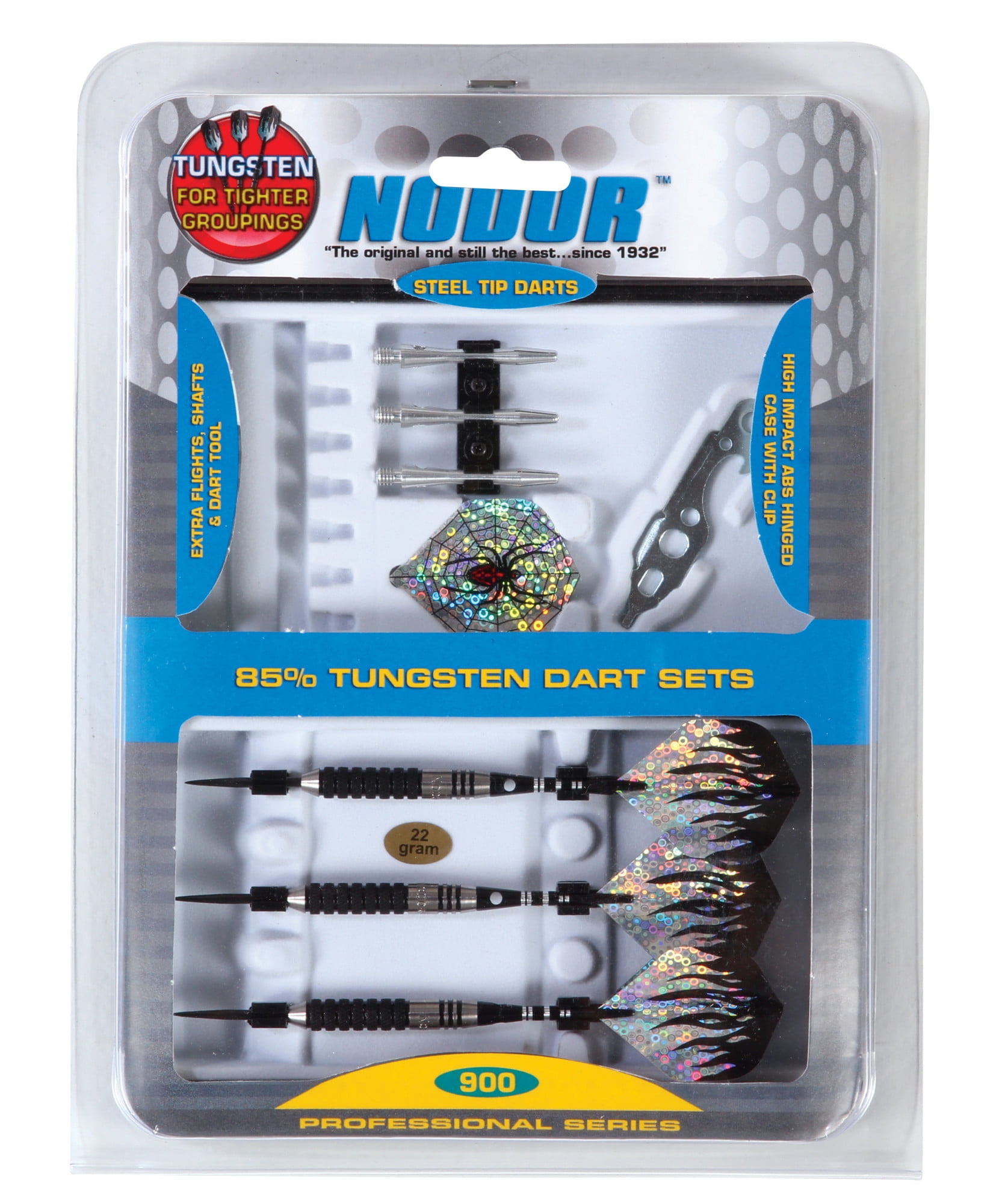 Nodor Professional Series 900 Tungsten Steel Tip Dart Set Includes