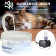 thumbnail image 7 of Pet Fountain, 67oz/2L LED Automatic Cat Water Fountain Dog Water Dispenser with 3 Layer Filtration Filters, Indoor Quiet Cat Drinking Fountains with Power-off Protection Function for Cats, Dogs, Pets, 7 of 7