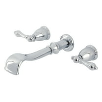 Kingston Brass KS5021AL  Two-Handle Wall Mount Roman Tub Faucet, Polished Chrome