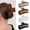 Tortoiseshell, variant on 5 Inche Gradient Pink Extra Large Claw Clips for Thick and Long Hair, 4 Pack Xl Jumbo Oversized Matte Non-slip Rectangle Hair Clips for Women, Big Strong Hold Jaw