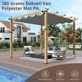 thumbnail image 5 of Danolapsi Outdoor Pergola 10 x 10ft Aluminum Pergola, Outdoor Shelter Modern Design with Adjustable Roof Sun Shade Pavilion Grape Trellis Grill Gazebo for Gardens, Patios, Garden Yard, Poolside, Deck, 5 of 8