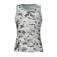 thumbnail image 5 of XIYON Tank Tops For Women Sleeveless Camouflage Print Crew Neck Tank Top Slim Fit Trendy Fashion Clothes, 5 of 5