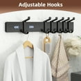 thumbnail image 4 of NIFFGAFF Wall Hook Coat Rack Hanger : 2 Packs Black Hanging Storage Mount for Coats, Jackets, Hats, Towels, Keys, Closet Door Holder, 4 of 7