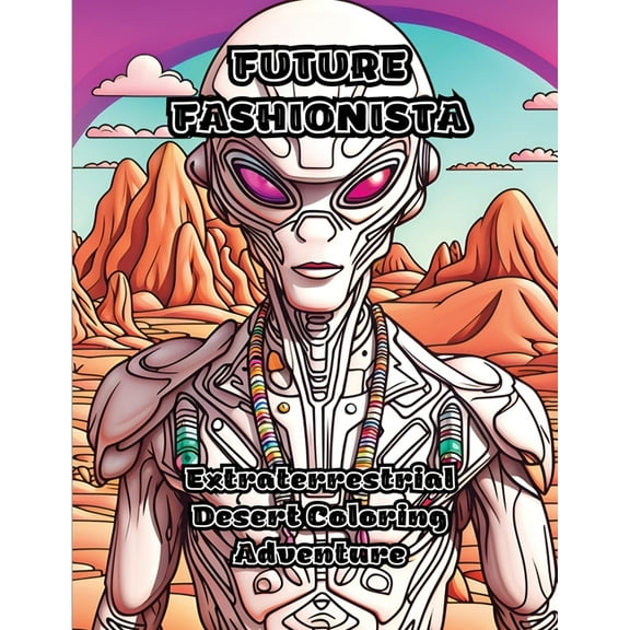 Future Fashionista: Extraterrestrial Desert Coloring Adventure, (Paperback)