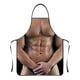thumbnail image 1 of Injueey Delantal sin mangas colorido para hombres musculosos barbacoa impermeable y resistente a las manchas delantal para hombre Cubiertas para muebles de jardín YH32, 1 of 6