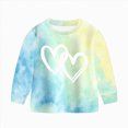 thumbnail image 5 of Toddler Baby Girl Clothes 2T 3T 4T 5T 6T 7T 8T Girl Outfit Long Sleeve Pants Tie-dye Sweatshirt Pants Fall Winter Clothes Set Toddler Girl Outfit For 2t 3t 4t 5t 6t Children Mint Green 5-6 Years, 5 of 9