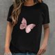 thumbnail image 2 of Camiseta de manga corta informal con estampado de amor para mujer Pompotops  hkajfhjk459815, 2 of 4