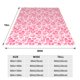 thumbnail image 3 of Balery pink heart Manta de Felpa Suave y Acogedora – Cobija de Franela Aterciopelada para Cama, Lavable y Cálida para Sofá, Mascotas, Transpirable-50"x40", 3 of 7