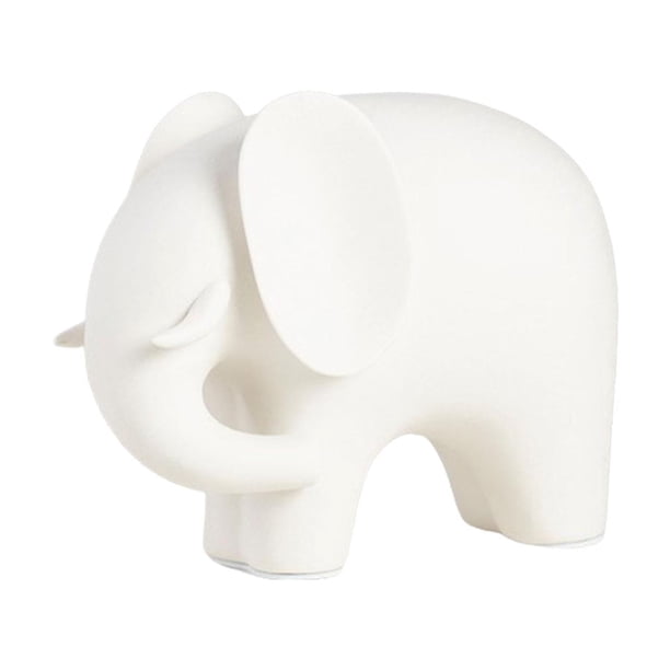 Estatua de elefante de cerámica, figura decorativa, figura coleccionable, escultura animal 20cmx17cm