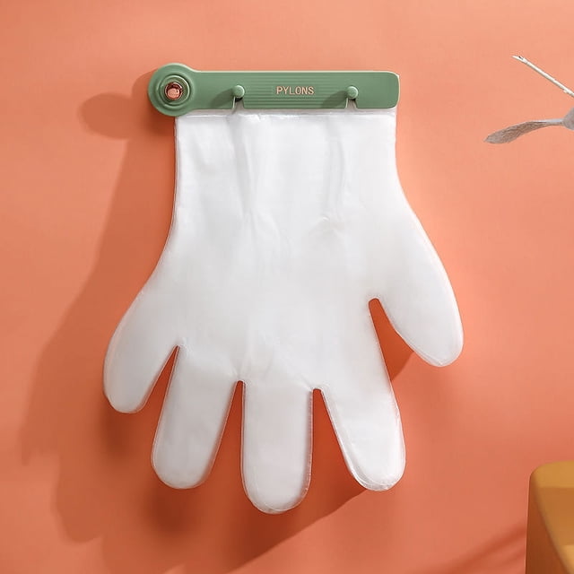 Clip de almacenamiento de guantes desechables, estante para guantes de cocina, soporte para guantes montado en la pared, soporte para guantes colgantes para restaurante
