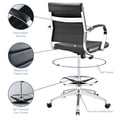 thumbnail image 3 of Modway Jive Drafting Chair in Black by Modway, 3 of 8