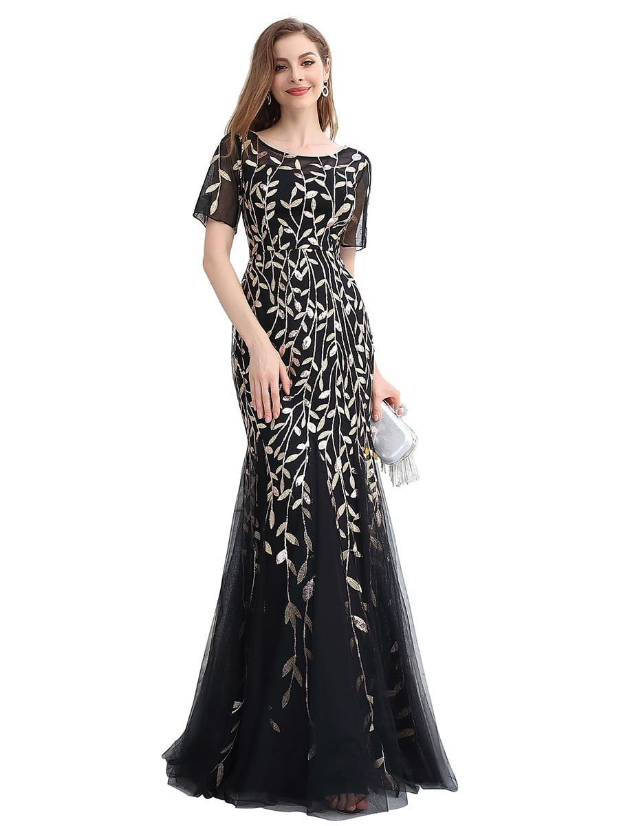 Ever-pretty Plus Size Sequins Formal Gowns Celebrity Evening Party Dresses 07707 