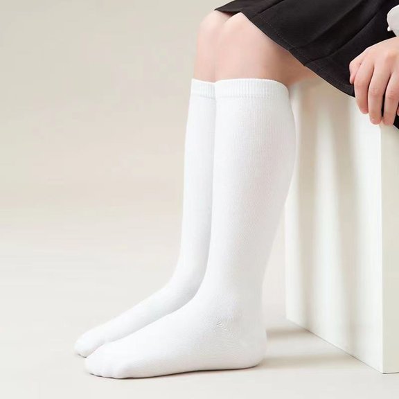 CAIVO Toddler Socks Kids Socks Boys Girls Thin White School Ankle Socks Breathable Comfortable Casual Crew Socks For Daily Wear Casual Everyday Wear