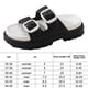 thumbnail image 2 of Sandalias de playa con suela gruesa y diapositivas ajustables con doble hebilla para mujeres y hombres, 2 of 6