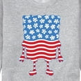 thumbnail image 3 of SpongeBob SquarePants - Silhouette Stars Stripes - Men's Crew Neck Fleece Pullover, 3 of 6