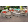 thumbnail image 2 of Coast 10 Piece Outdoor Wicker Patio Furniture Set in Wheat, 2 of 2