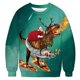 thumbnail image 3 of Suéter navideño informal con estampado 3D de dinosaurio feo para hombre y mujer como regalo de carnaval de Navidad 2023, 3 of 5